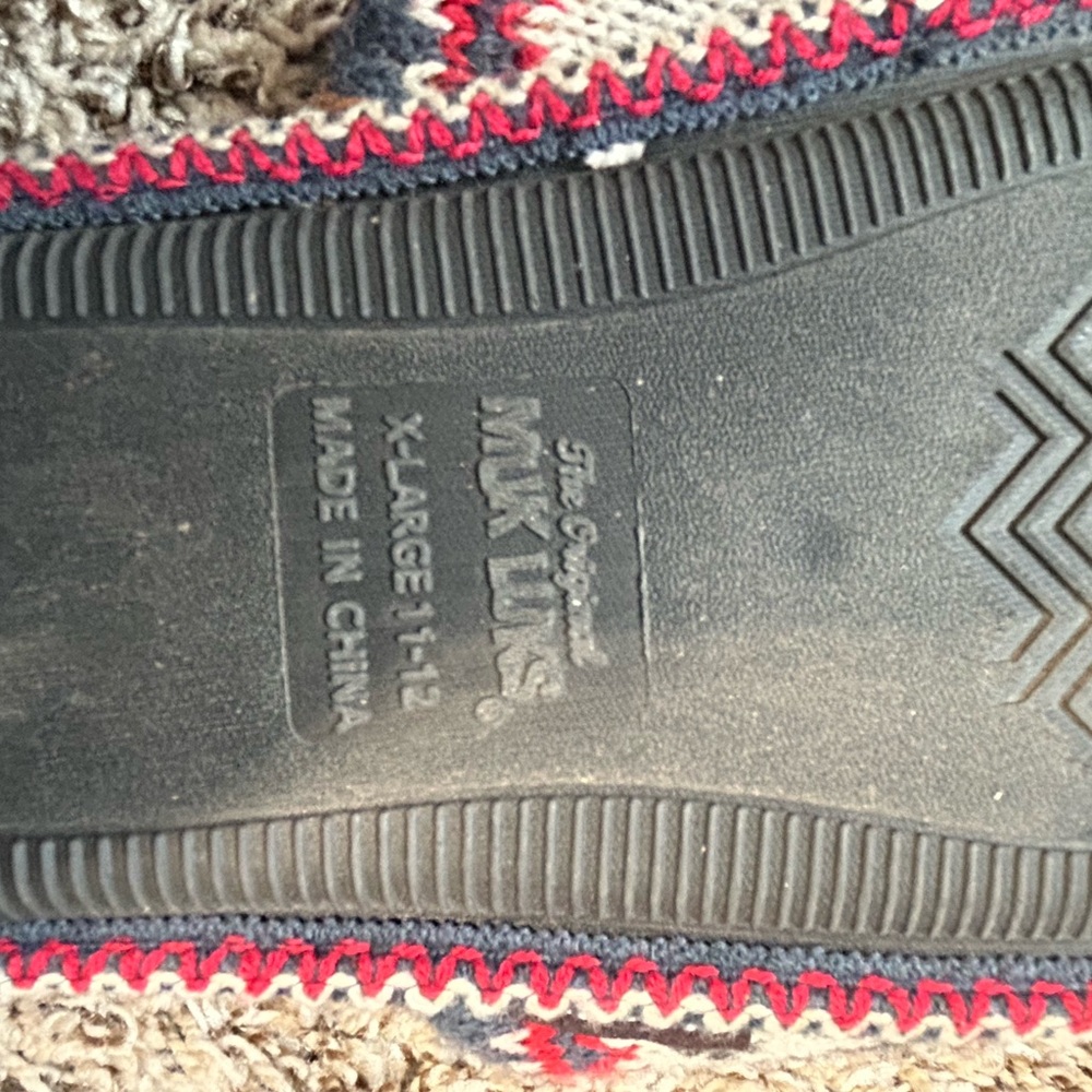 "Original Muk Luks" Plaid  Slippers Size XL (11-12),  Casual Comfort Holidays - Picture 8 of 8